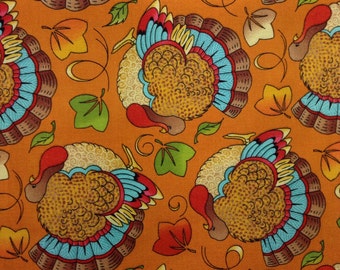Turkey print fabric | Etsy