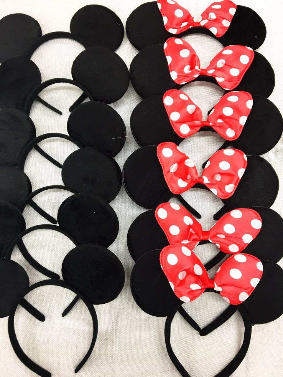 Set of 12 mickey minnie ears / mickey minnie headband / disney