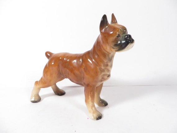 vintage boxer dog figurine