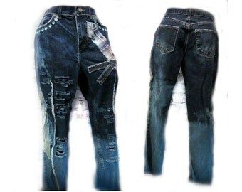 Ombre Denim Jeanup cycled jeans unique denim jean