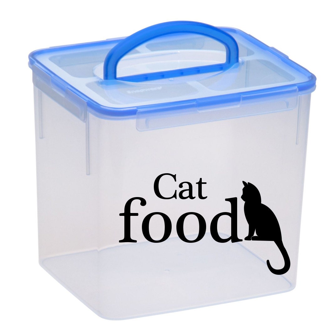 Cat Food Decal cat food label cat food sticker vinyl label