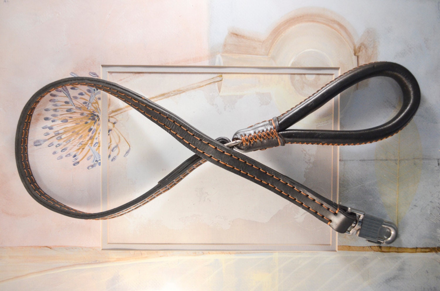 Heavyduty Leather Dog Leash with Strong Stitching by LeatherPaws