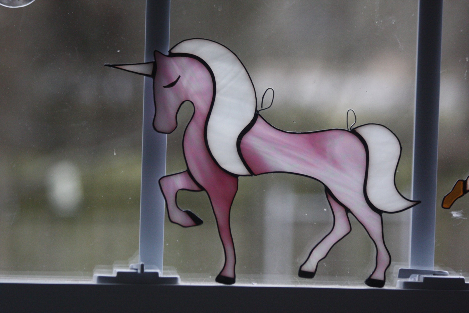 Unicorn Stained glass suncatcher
