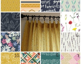 Modern Nursery Curtains Tribal Curtains Nursery Curtain Panels Modern Nursery Decor Feather Curtains Mustard Curtains Floral Curtains Teal