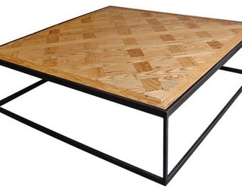 parquet coffee table | etsy parquet coffee table | etsy