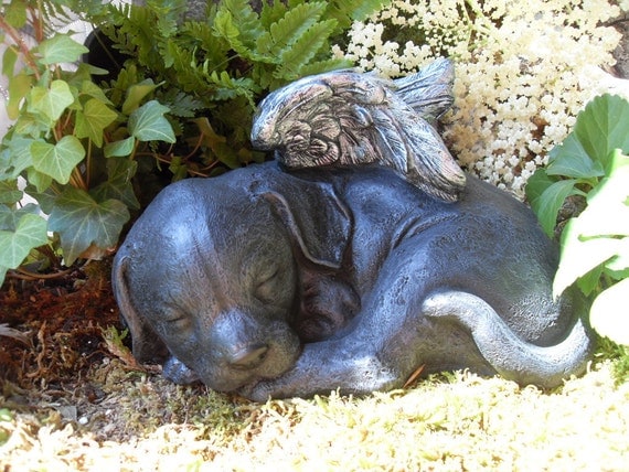 labrador angel statue