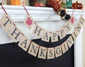 Happy Thanksgiving banner, Thanksgiving banner, fall decor, fall decorations, Thanksgiving sign, Fall banner, thanksgiving decoration