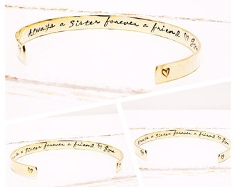 Sisters Gift | Personalised Jewellery for Sisters | Gift ideas for Sisters | Womens gifts | Always a Sister Forever a Friend | Gifts for her