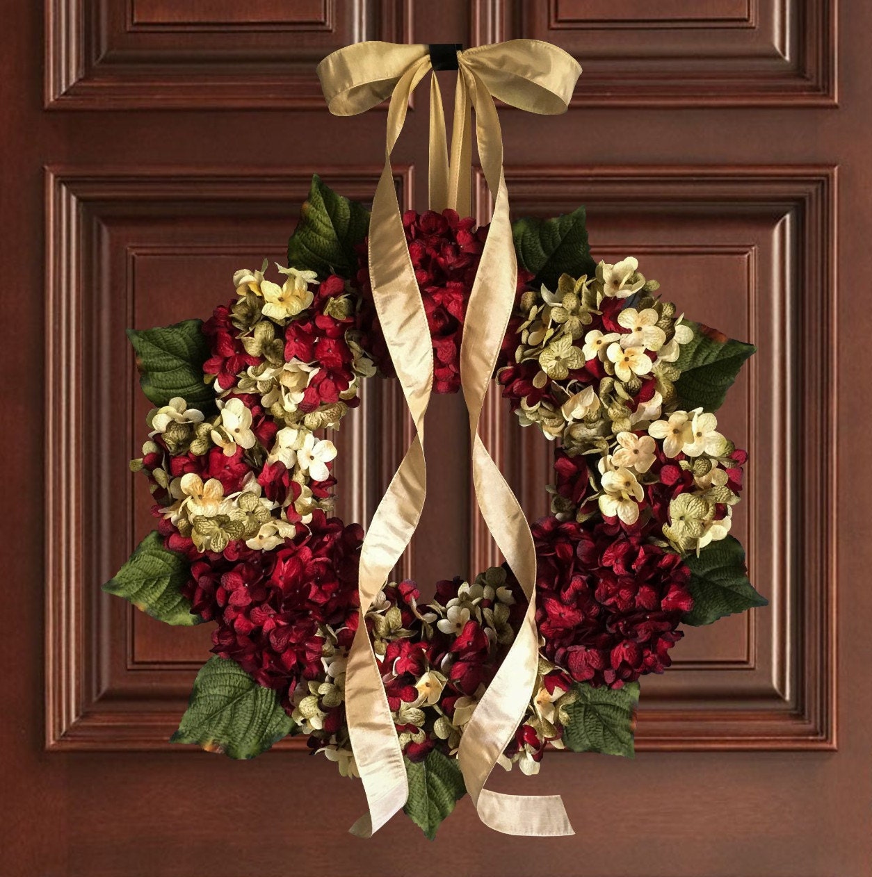 CHRISTMAS WREATH FRONT DOOR WREATHS HOLIDAY by HomeHearthGarden