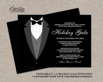 Free Printable Black Tie Invitations 3