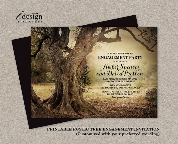 Country Themed Engagement Party Invitations 6