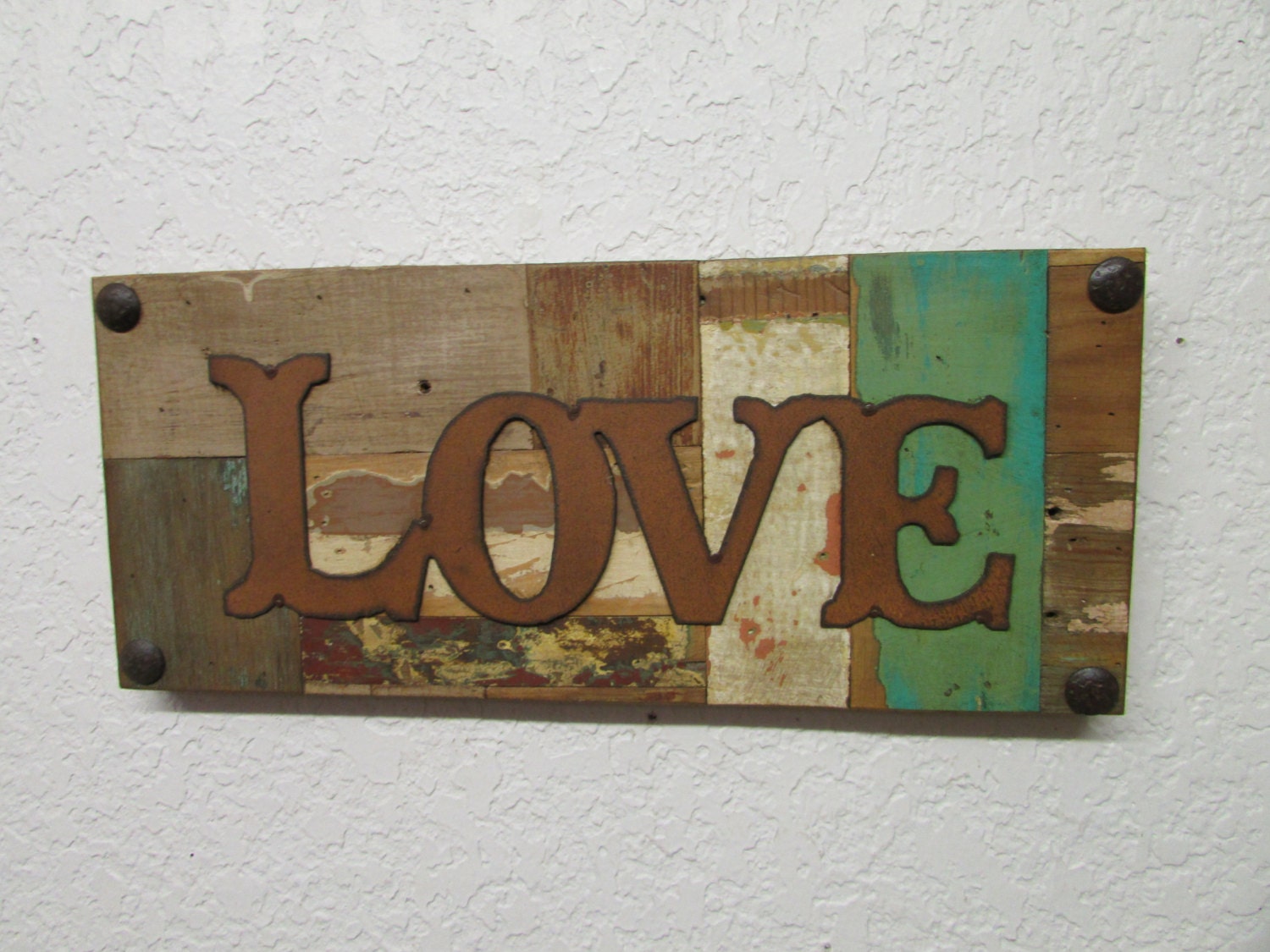 Reclaimed Rustic Wall Sign18.5x8