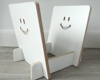 LP Vinyl record storage rack (with smiley face)