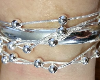 Sparkling Silver Bracelets ON SALE for 2017 - now 25% OFF! Two Gorgeous Bracelets that look great together for one amazing price!