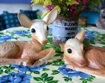 Pair of Vintage Ceramic Deers