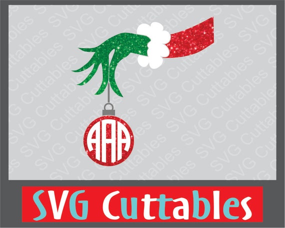 Download Grinch Monogram SVG Vector Digital Download SVG by SVGCUTTABLES