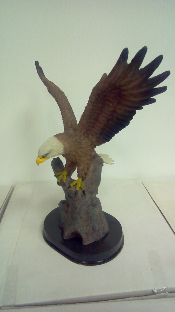 American Bald Eagle Statue Bird Figurine by morwall on Etsy