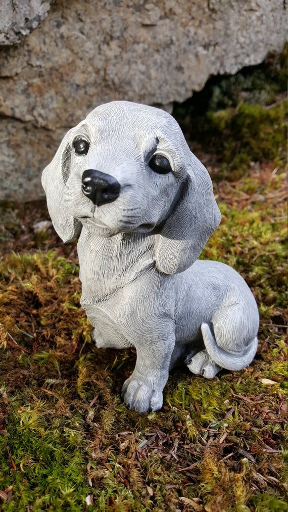 Dachshund Statue Doxie Sculpture Weiner Dog Garden by FireKDesigns