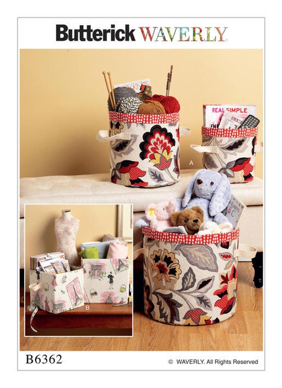 Butterick Sewing Pattern B6362 Cylindrical and Rectangular