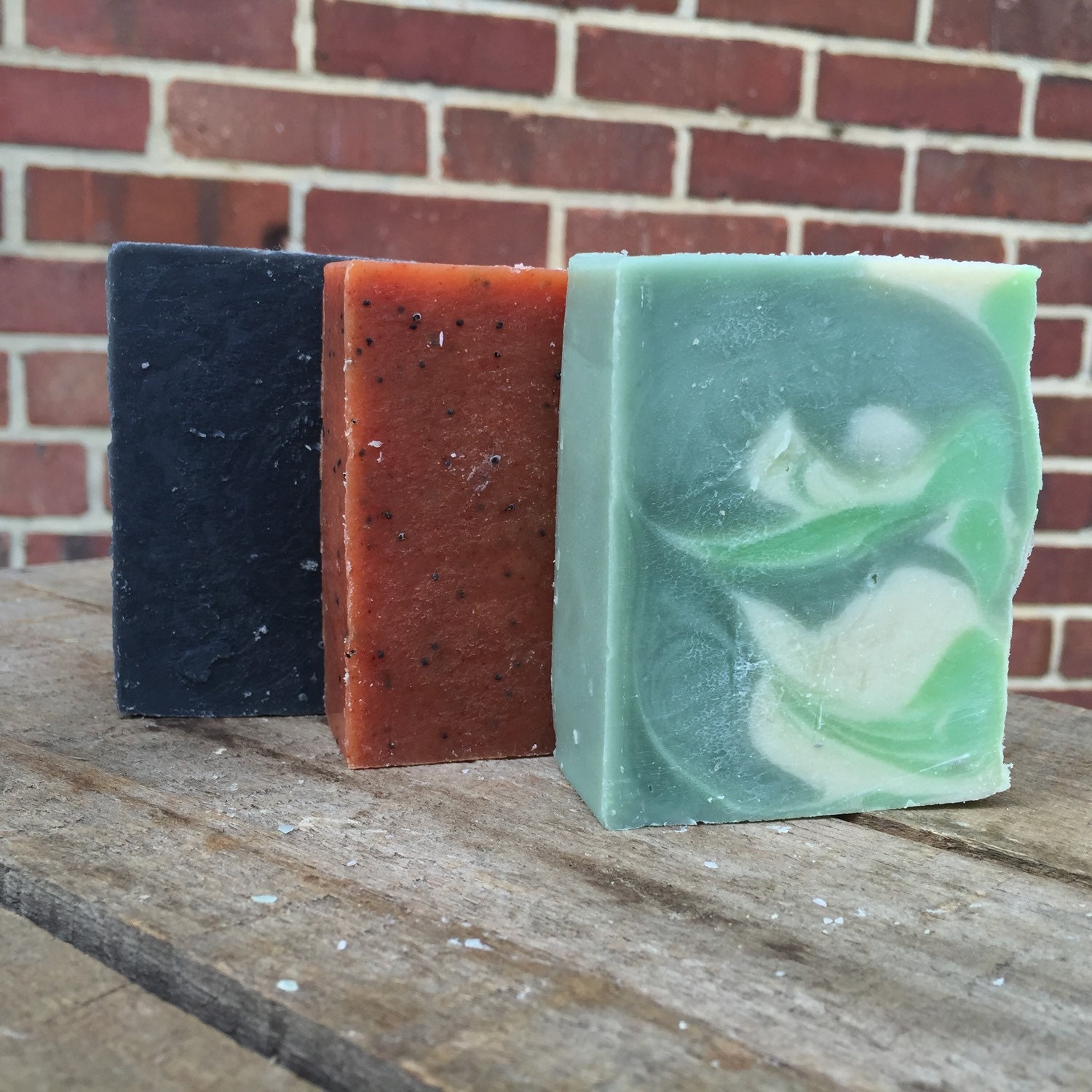 Essential Oil Soap Trio Peppermint Grapefruit Eucalyptus