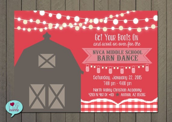 Free Printable Barn Dance Invitations 3