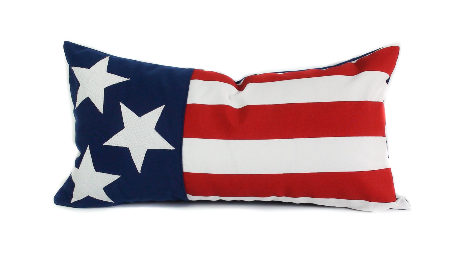 Outdoor pillow cover 12x22 American flag pillow Patriotic