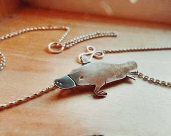 Sterling Silver Platypus Necklace