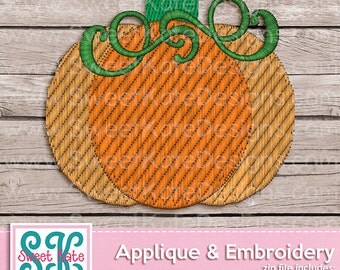 Fall Pumpkin Mini Machine Embroidery File {1 size} Instant Download {dst - exp - hus - jef - pes - pesv4 - vip - vp3} Sweet Kate Designs