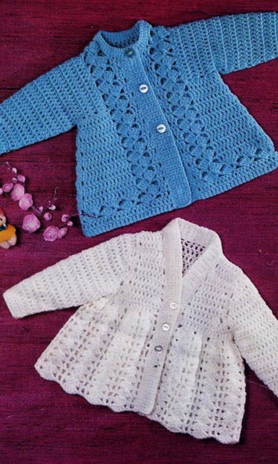 Crochet matinee coat pattern PDF instant download. häkeln
