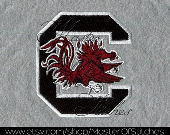 Football Embroidery Designs (gamecocks) 4x4 - Instant Download