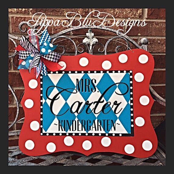 Personalized Teacher Door Hanger