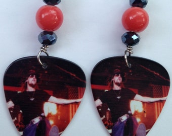 1 Pair- Kid Rock Guitar Pick Earrings