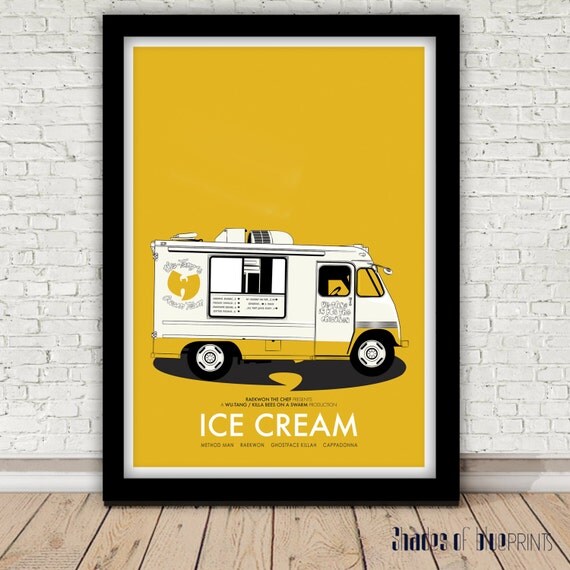 Raekwon of the WuTang Clan Ice Cream poster 1995