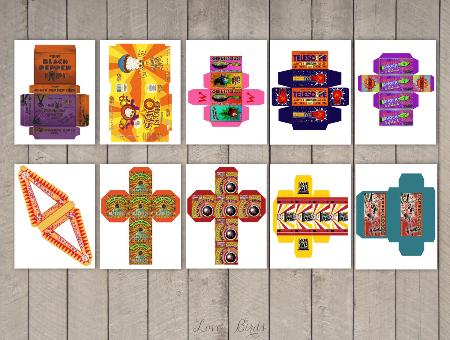 Harry Potter Printables Pack Favor Boxes by SophiesLoveBirds