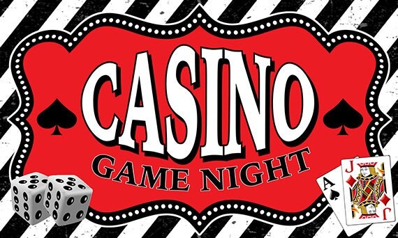 Casino Game Night Banner