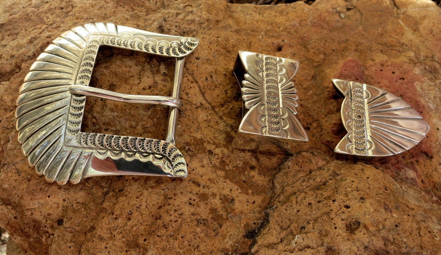 Large Ranger Set Sterling Buckle By John By Backattheranchaz