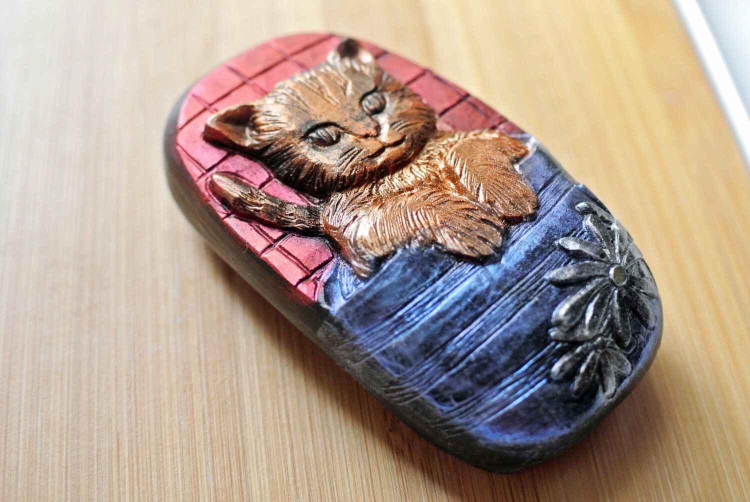 CAT SOAP SILICONE Mold kitty cat soap bar soap making mould