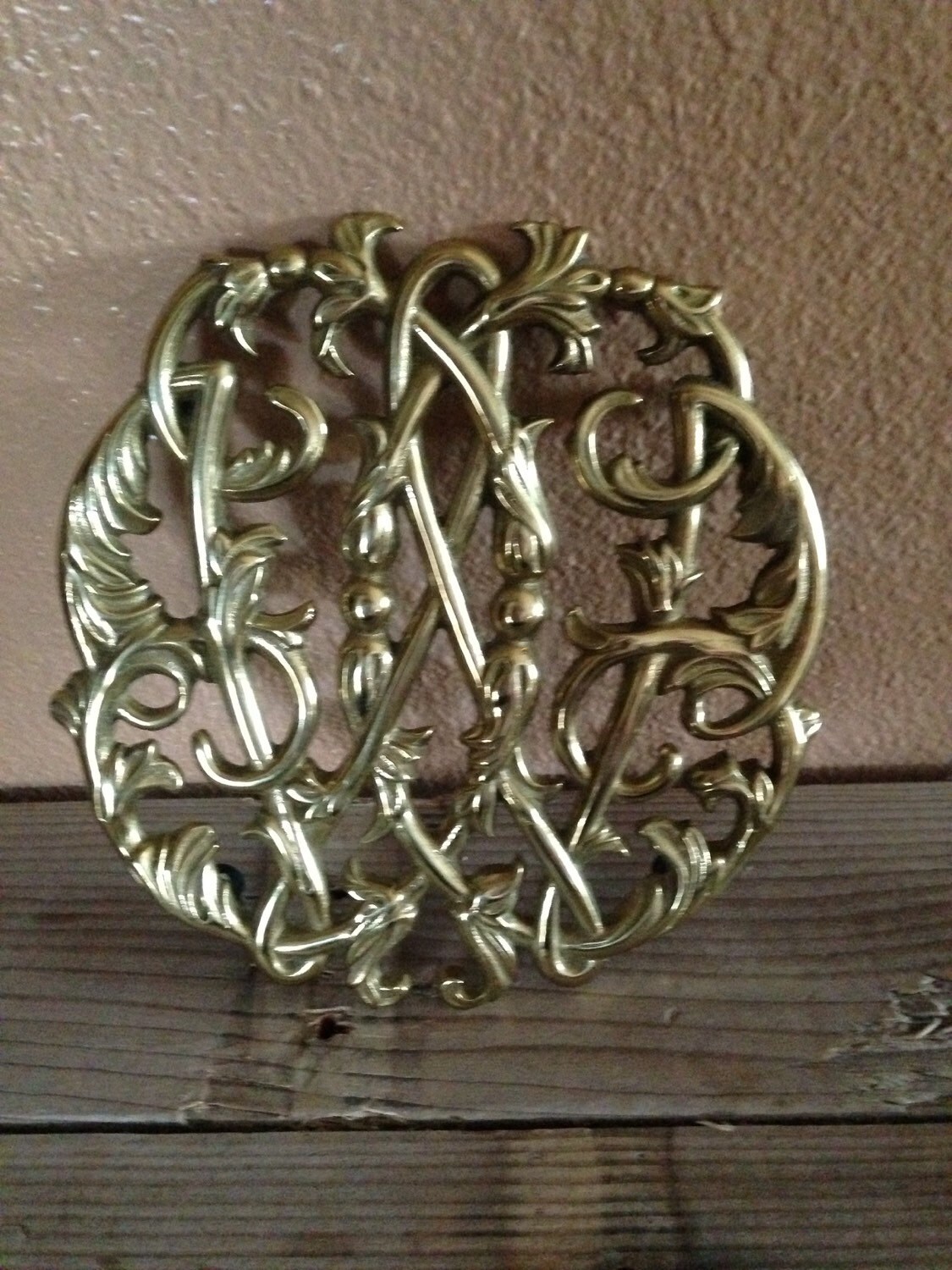 Vintage brass trivet by Atailoredhome89 on Etsy