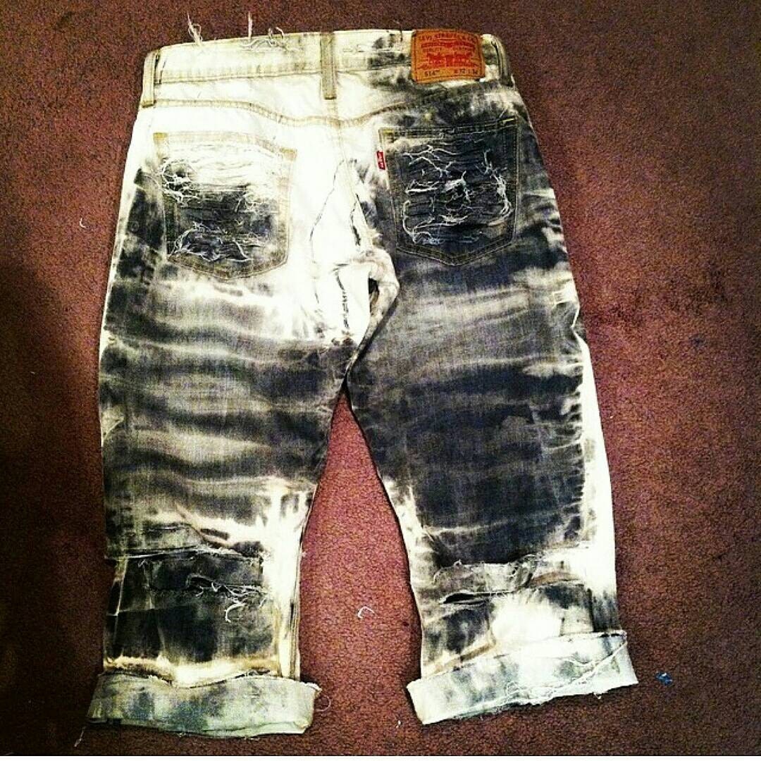 distressed shorts