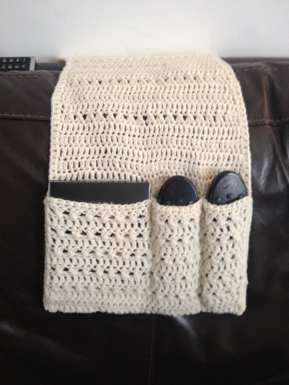 Handmade Crochet Remote Control Holder/tidy/living