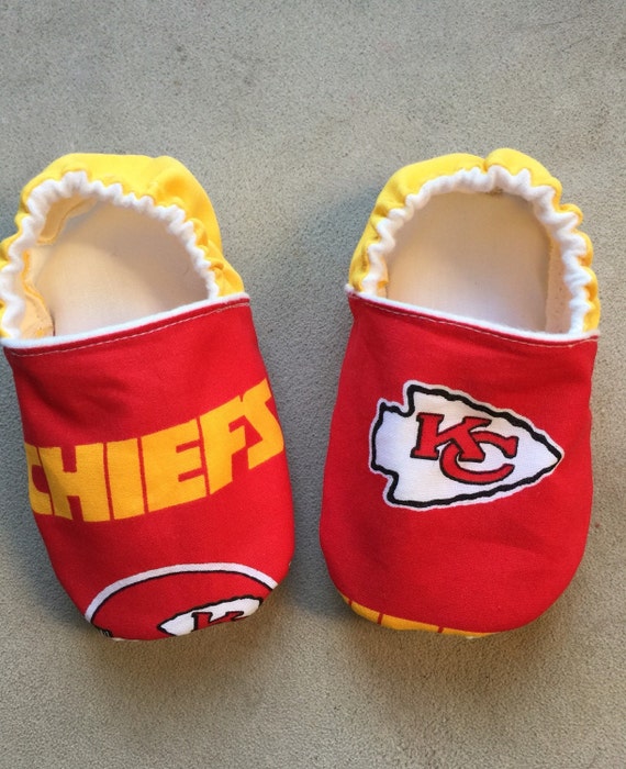 Kansas City Chiefs booties baby shoes crib shoes slippers
