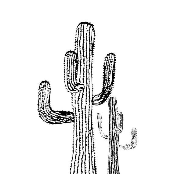 CUSTOM 12x12 printable Saguaro Cactus Prickly by RepublicaDeCali