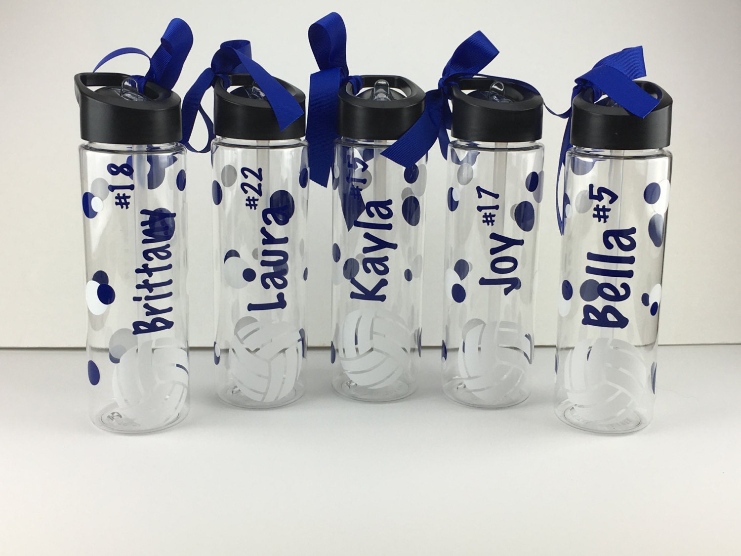 Volleyball Team Water Bottles Acrylic Tumblers Personalized