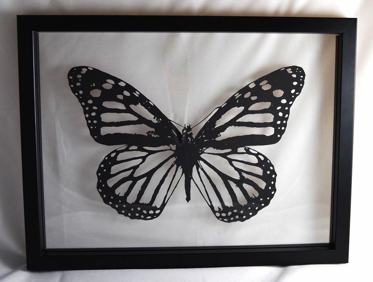 DIY Paper Cutting Template Butterfly A4 PDF Download with