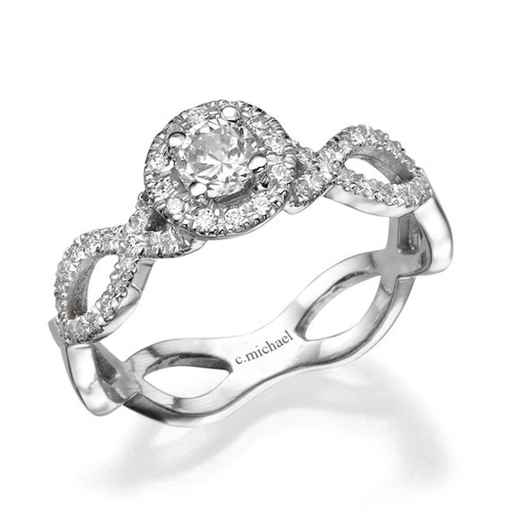 Diamond Engagement Ring Infinity Engagement Ring Infinity 7048