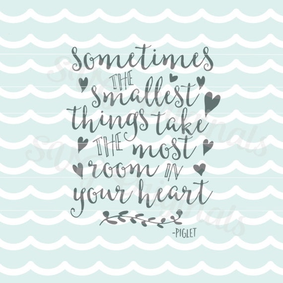 Download Baby SVG Infant Winnie the Pooh Piglet Heart Quote SVG Vector