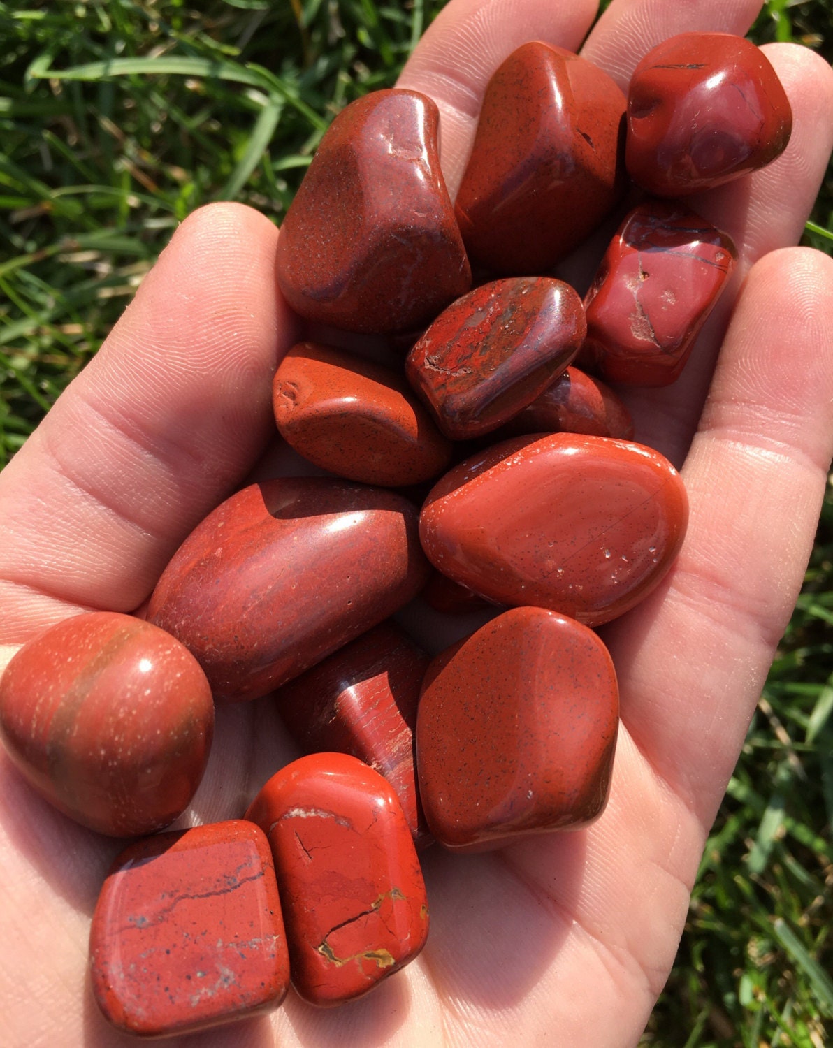 Red Jasper Stone tumbled gemstone Red Jasper healing