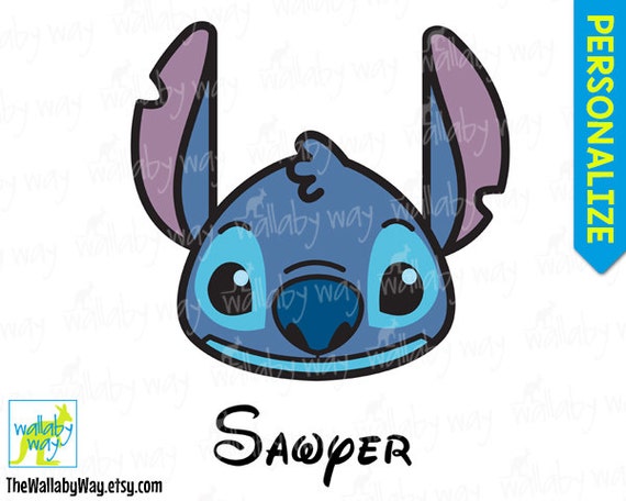 Items similar to Stitch face Disney Lilo &amp; Stitch Printable Iron On ...