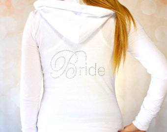 white bride sweatsuit