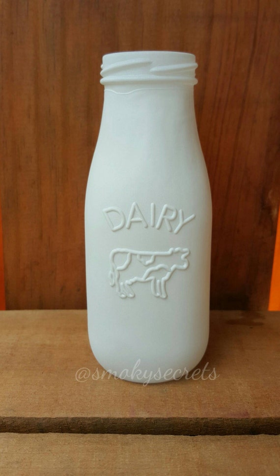 Country Dairy Milk Bottle in White